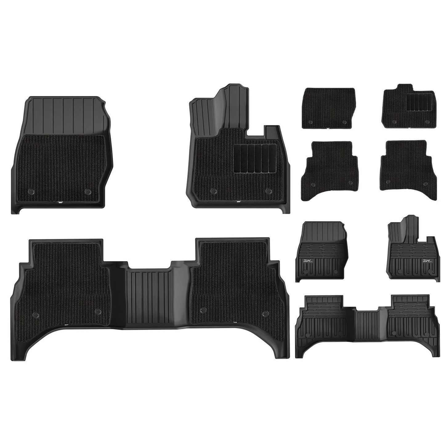 3WDoubleLayerCarFloorMatsforLandRoverNewRangeRoverSportWithCarpets2022-2026RHD