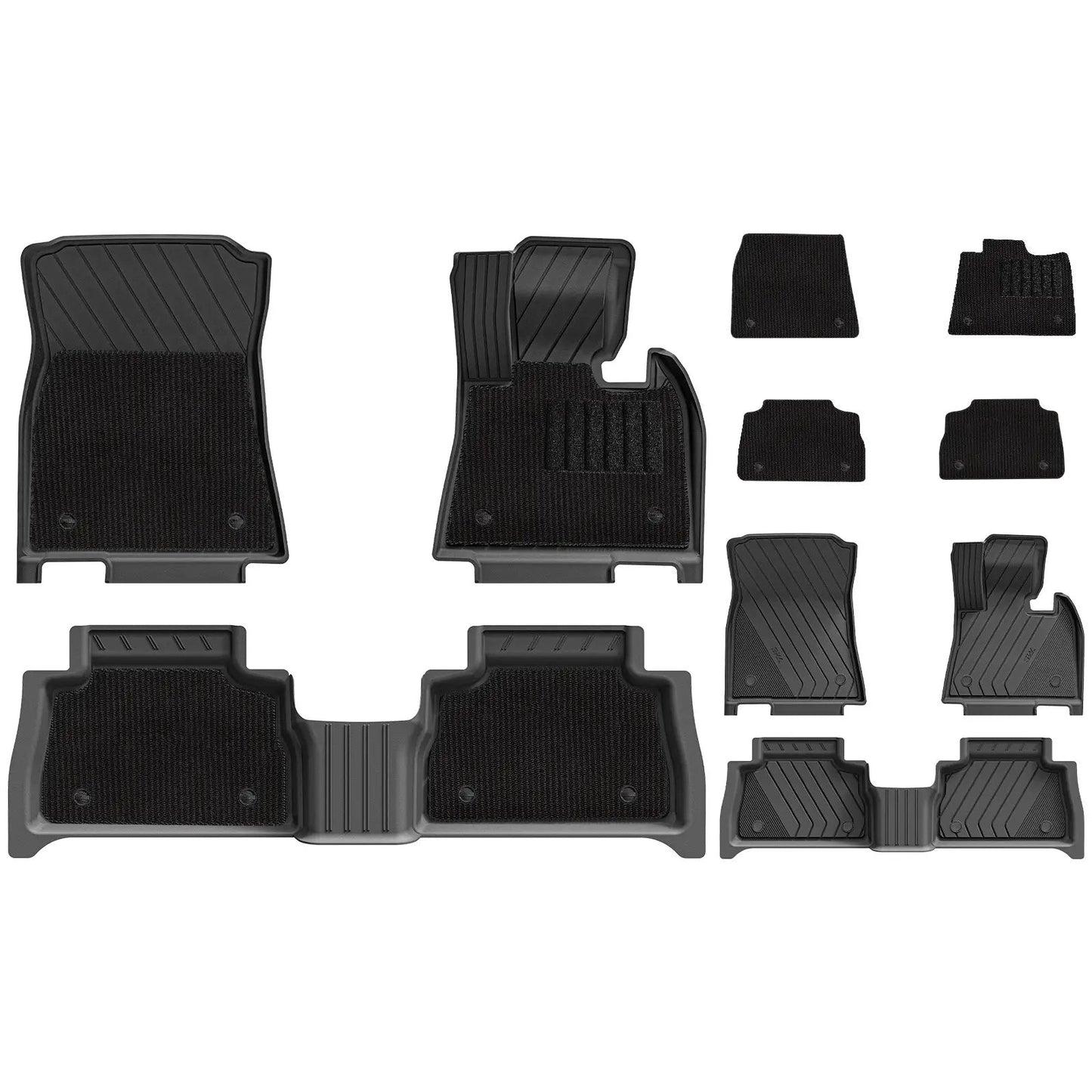 3WDoubleLayerCarMatsForBMWX6G06WithCarpets2019-2026RHD