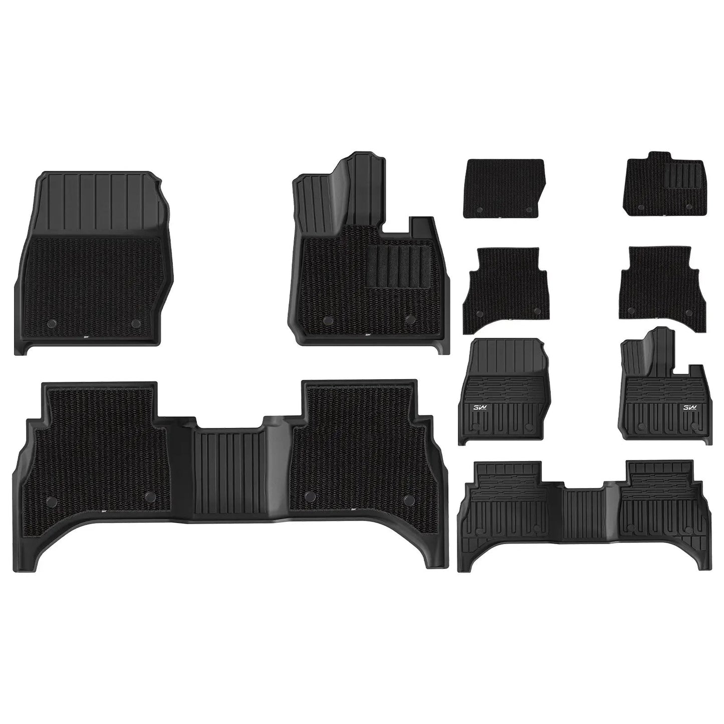 3WDoubleLayerCarMatsforLandRoverNewRangeRoverWithCarpets2022-2025