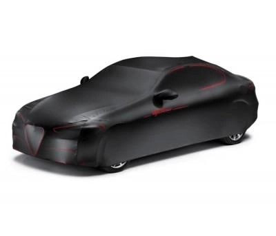 AlfaRomeoGiuliaOutdoorCarCover,BlackwithLogo
