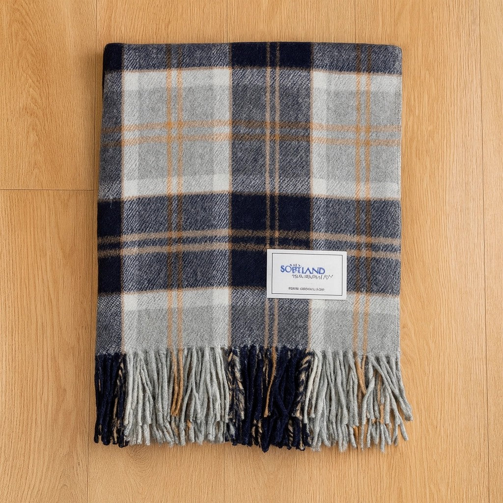 BannockbaneSilverWoolCheckThrow