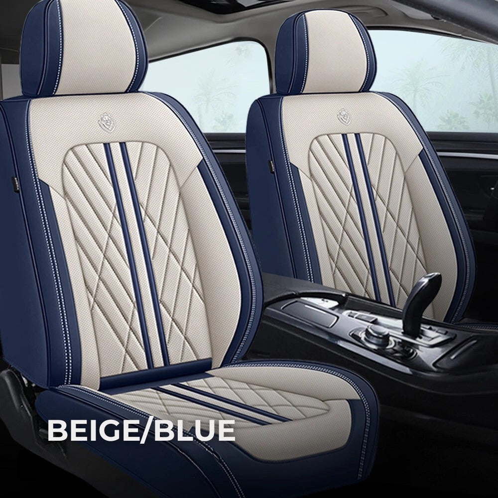Beige&BlueSeatCovers