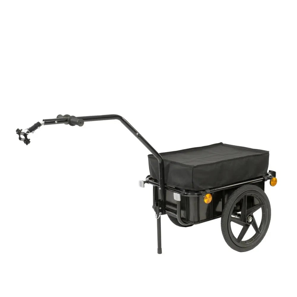 BikeCargoDetachableTrailerTrolleyWithDropDownFootStand