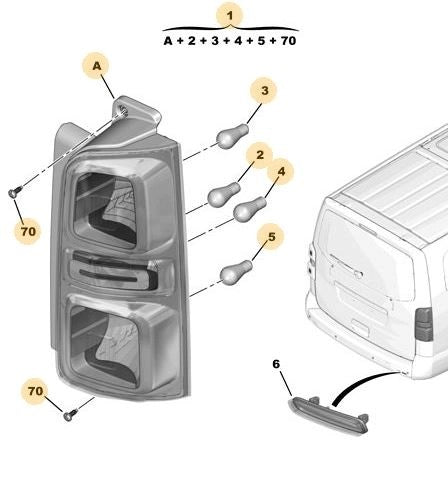 CitroenDispatch&Spacetourer-RearTailLight-LH