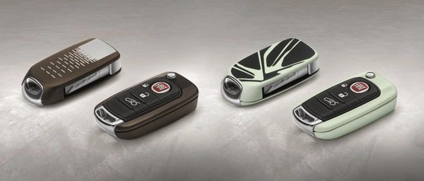 FiatTipoKeyCovers,MattBronze&Black/WhiteFantasy2-Piece