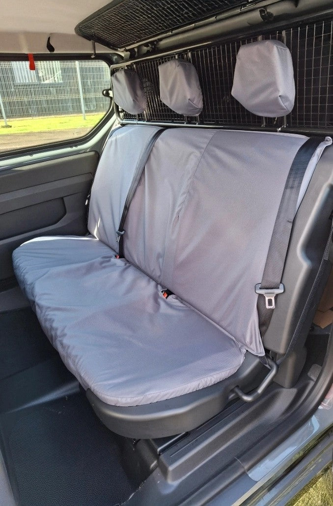 FitsNissanTownstar2022+RearTripleFoldingBulkheadSeatCovers