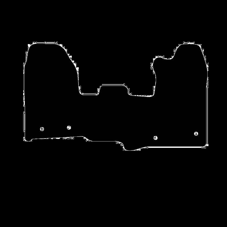 FordTransitCustom2021to2023Manual1piecefrontOnlyFloorMats