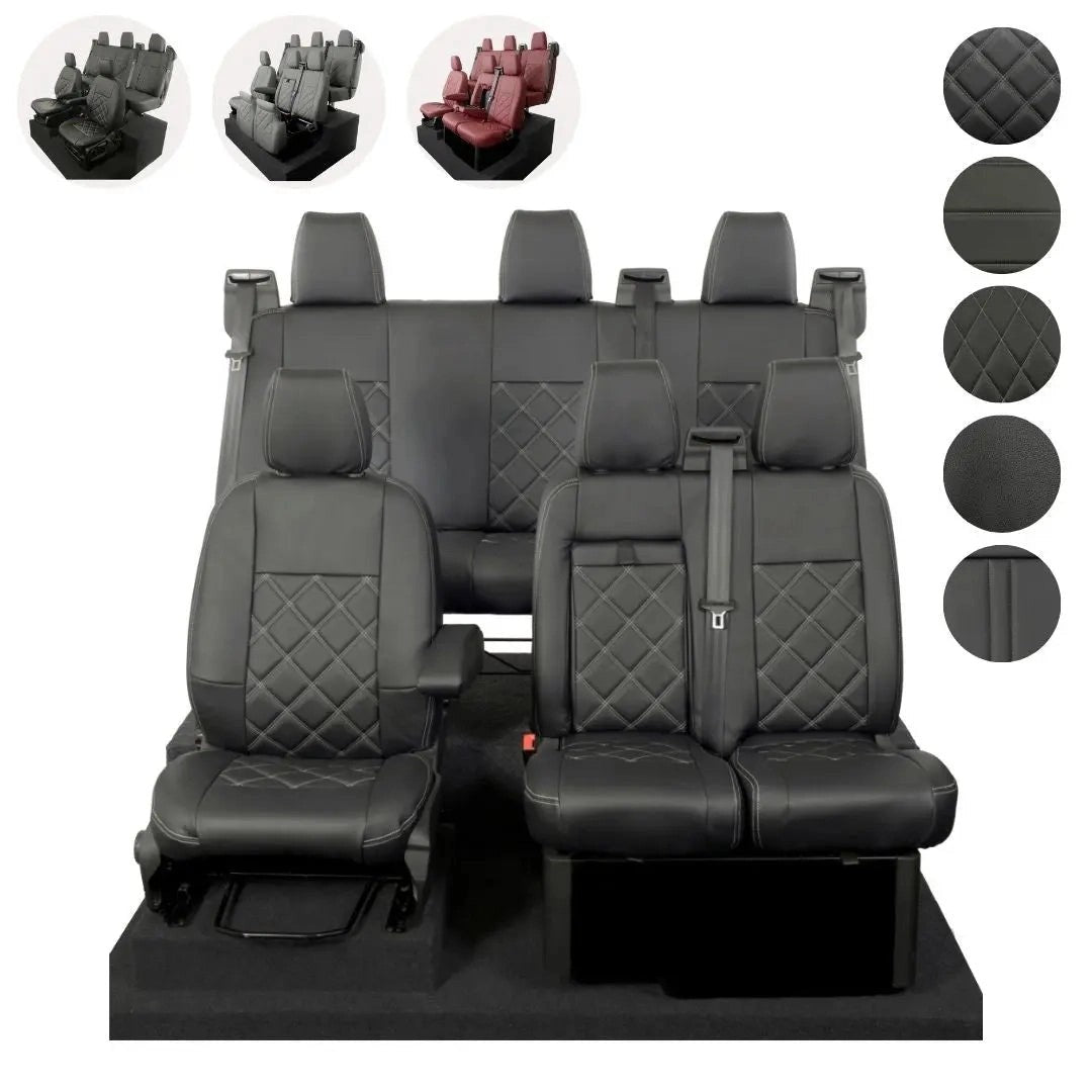 FordTransitCustomSeatCoversTailoredLeatherette(2013-2023)