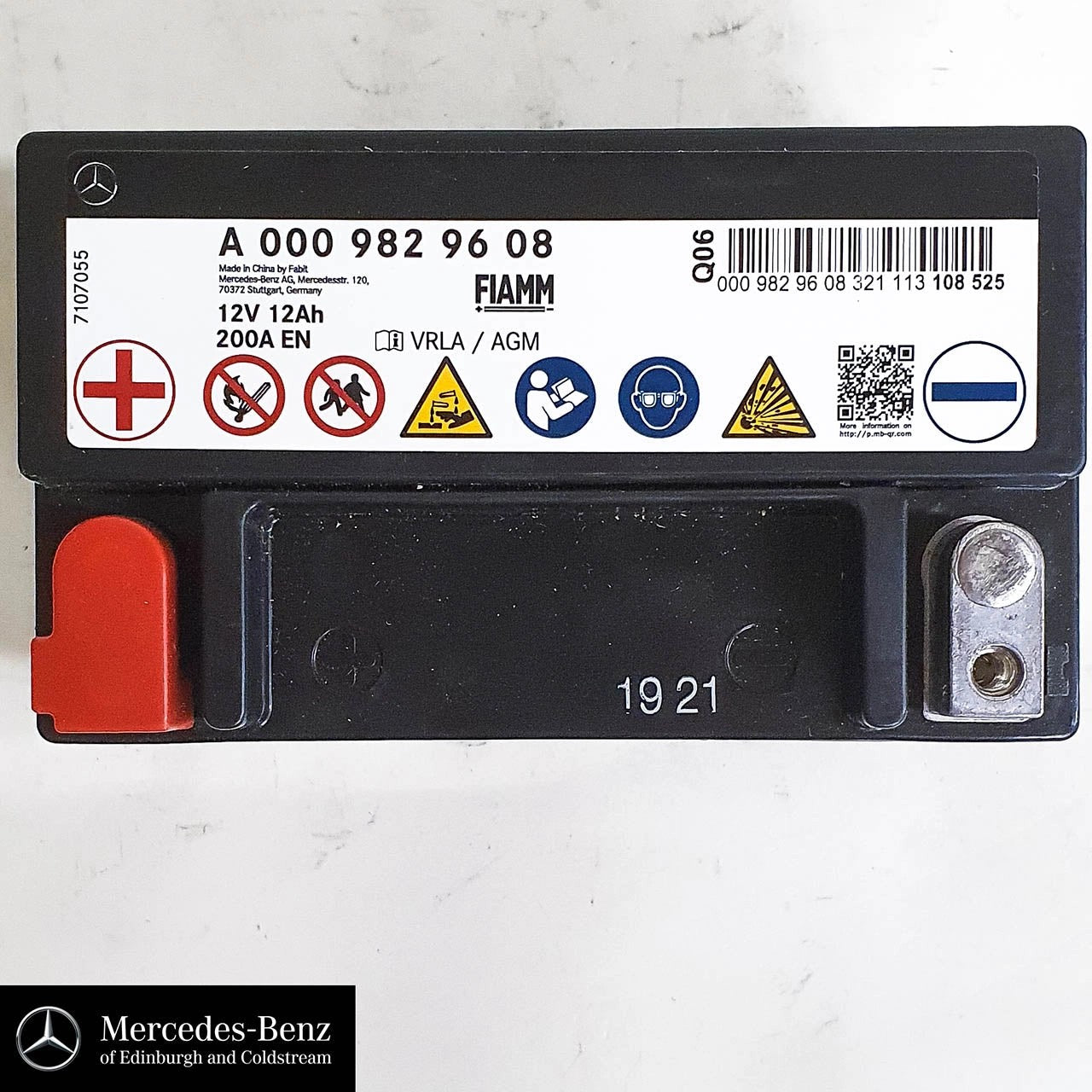 GenuineMercedes-BenzAuxiliaryBattery,ElectricalSystemBattery12V12AH