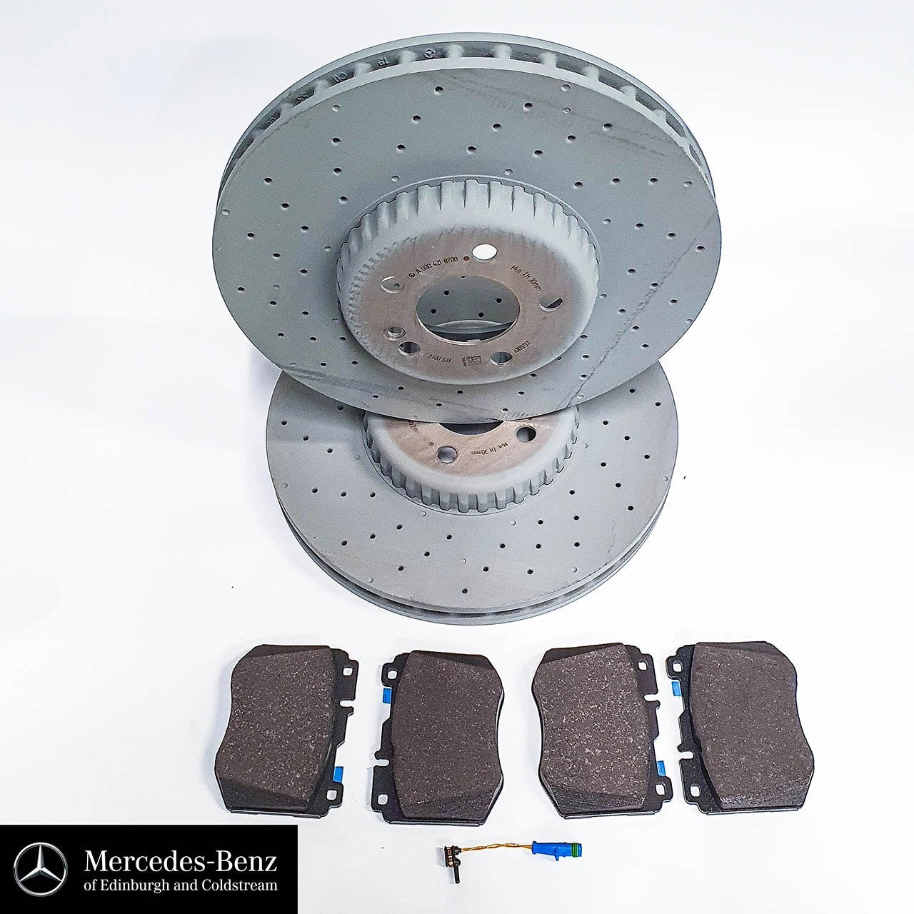 GenuineMercedes-BenzBrakePads&DiscsWithWearSensor-FRONT-205C-Class