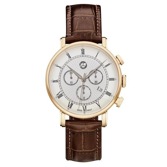 GenuineMercedes-BenzClassicRetroGoldChronographMen'sWatch
