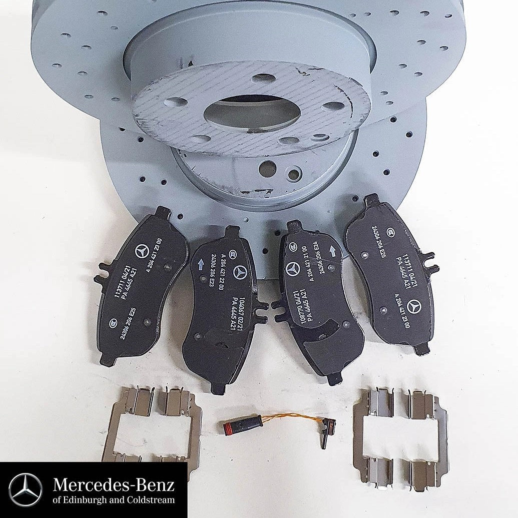 GenuineMercedes-BenzFrontBrakePads,Discs&SensorCClass204A2044213612