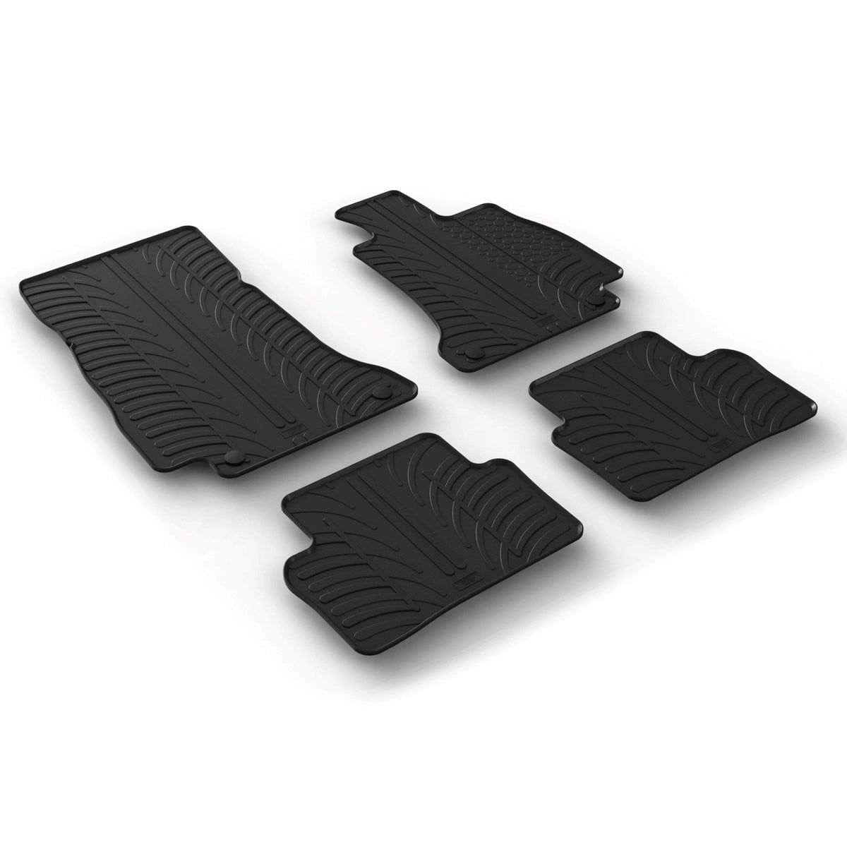 GledringTailoredBlackRubber4PieceFloorMatSettofitMercedesEClassSaloon(W213)&Estate(S213)2016-2023