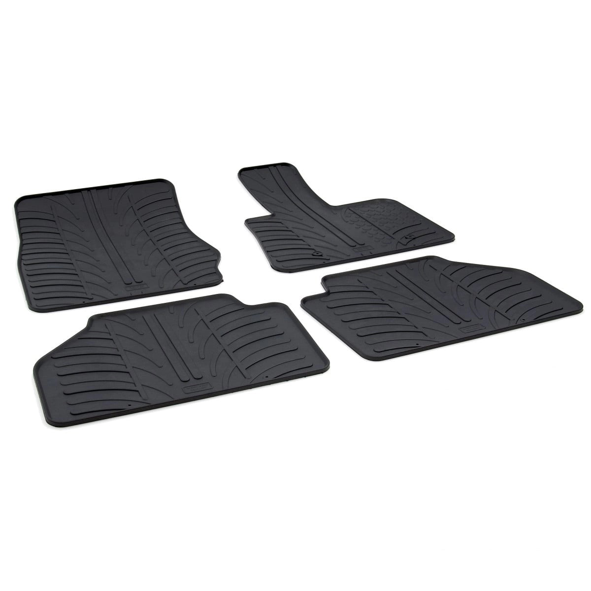 GledringTailoredBlackRubber4PieceFloorMatSettofitBMWX3(F25)2010-2017