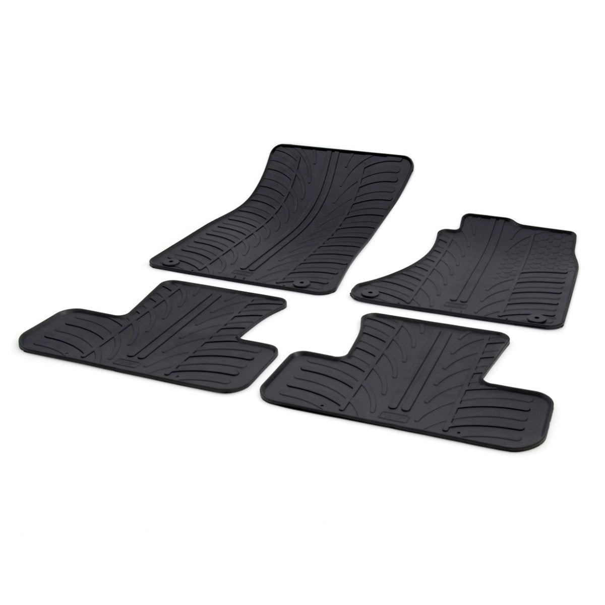 GledringTailoredBlackRubber4PieceFloorMatSettofitAudiQ5(B8)2008-2017