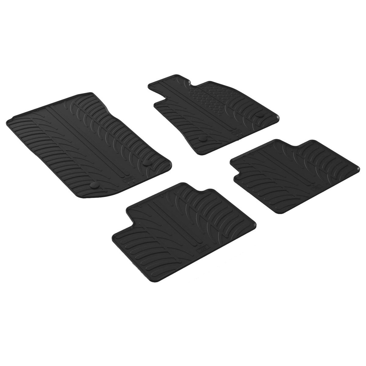 GledringTailoredBlackRubber4PieceFloorMatSettofitBMW3SeriesSaloon(G20)2019-2026
