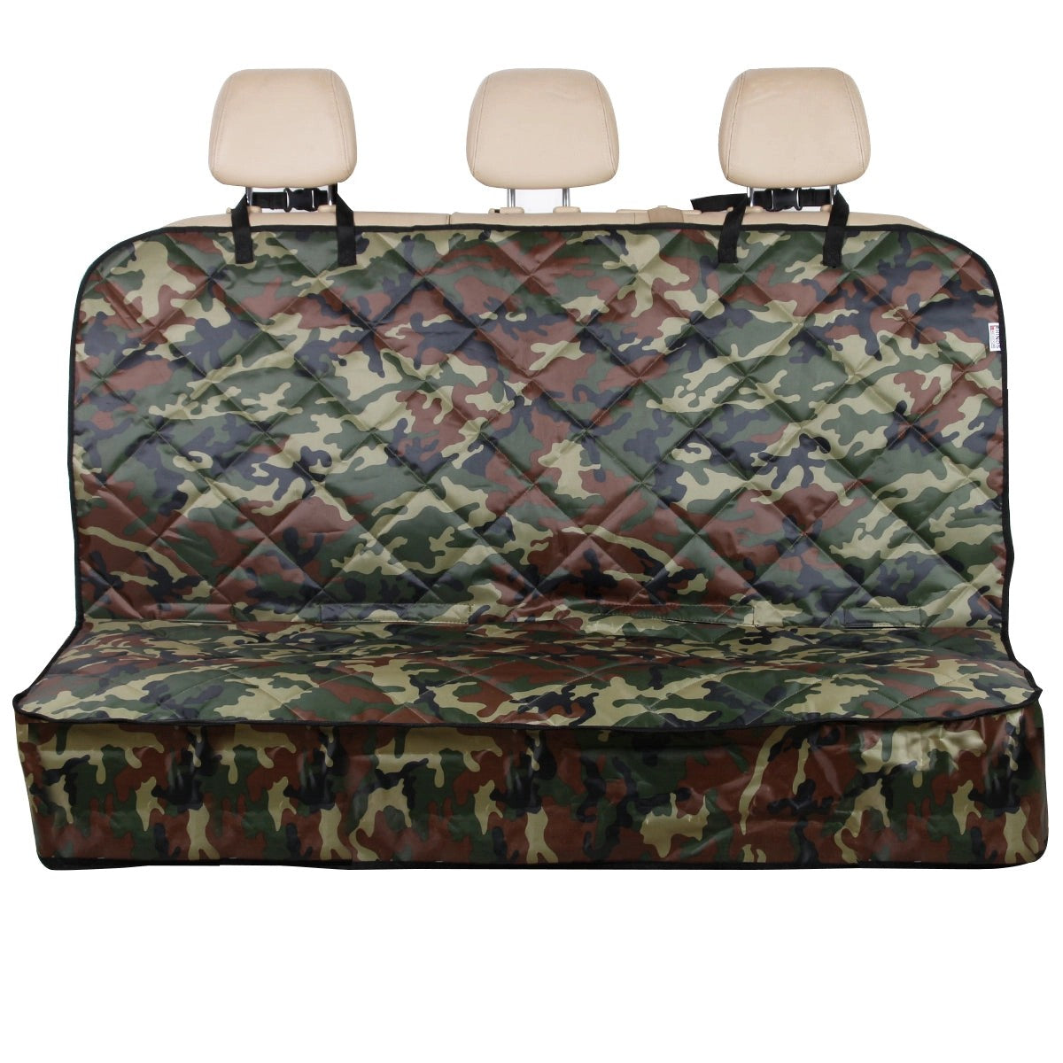 HeavyDutyCamoGreenPremiumQuiltedDogCatPetHammockRearSeatCoverSale