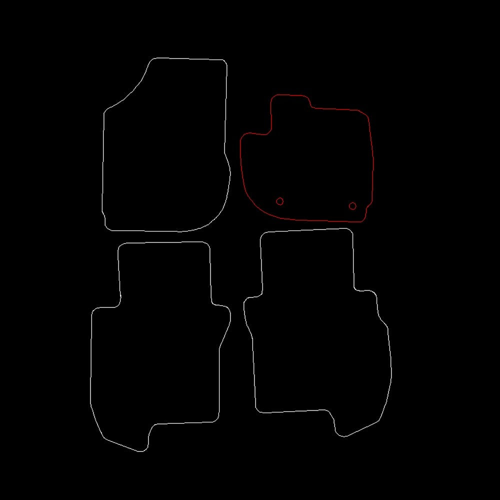 HondaJazz2020toCurrentHybridwithclipsinDriversmatonlyFloorMats