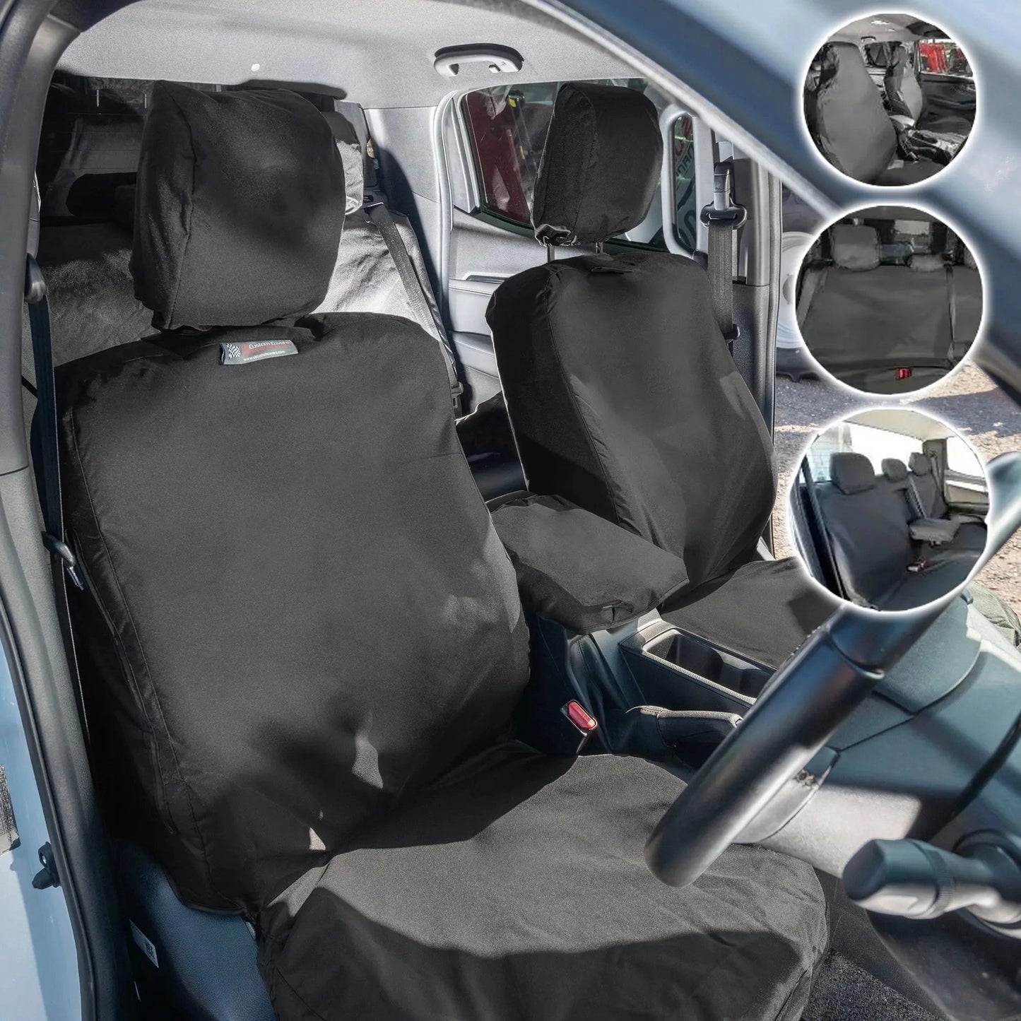 IsuzuDMax(Inc.Tipper)SeatCoversCotton-BackedPU