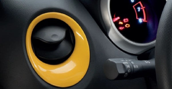 NissanAirVent&TweeterSurroundsYellow-Juke