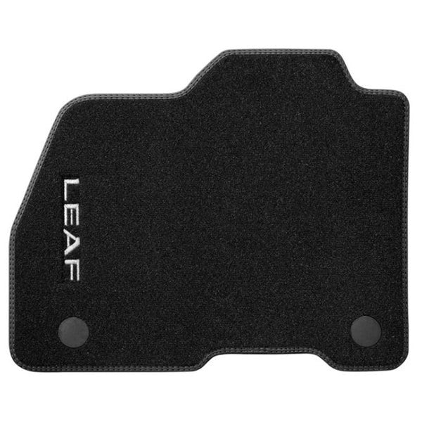 NissanLeafZE1-VelvetFloorMatsWithBlackStitching
