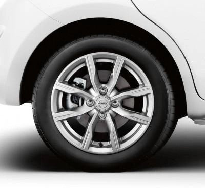 NissanMicra(K13K)AlloyWheel15"SilverGreyincCentreCap2010-2016"