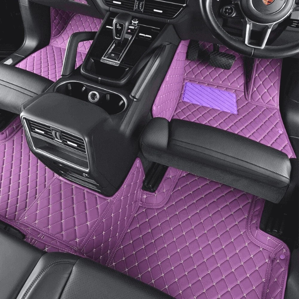 PurpleLuxuryDiamondCarFloorMats