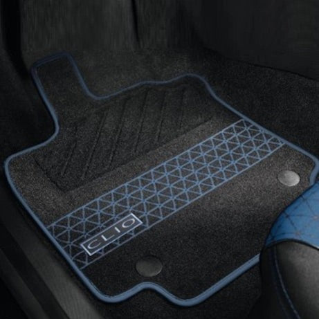 RenaultClio(4)TextileFloorMats,PremiumBlueRHD