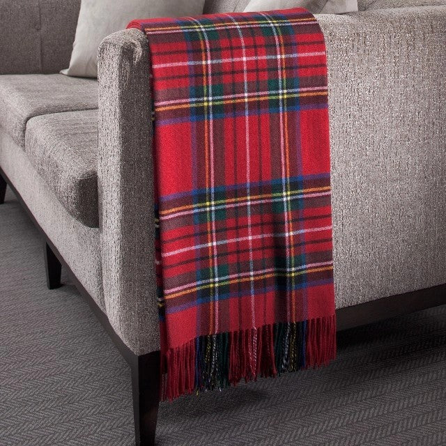 RoyalStewartTartanLambswoolThrow