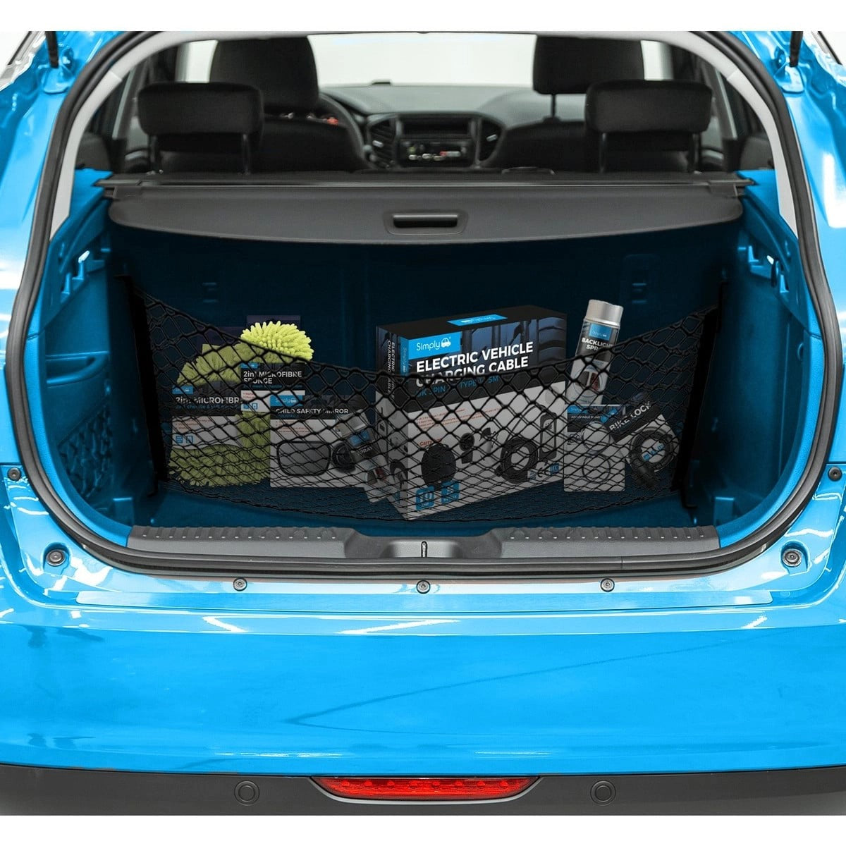 SimplyPremiumCarBootSpaceBlackStrongCargoNet50x80cm