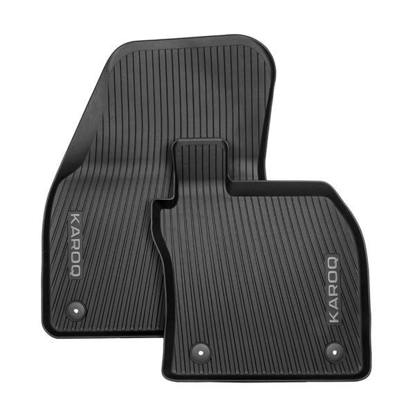 SKODAAll-weatherfloormatsFrontmatswithKAROQlettering