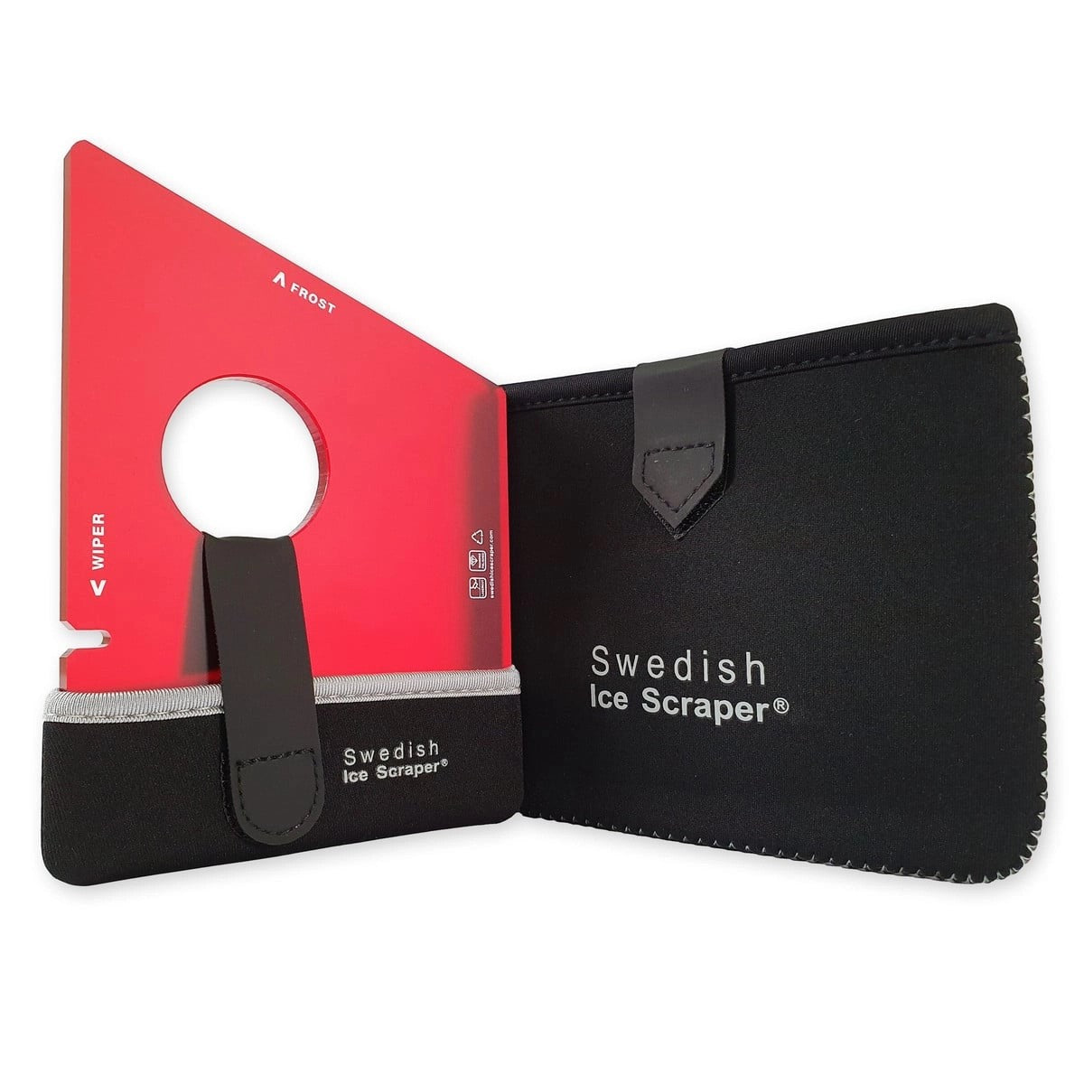 SwedishIceScraper6mmDarkRedwithNeopreneHolderandSleeve