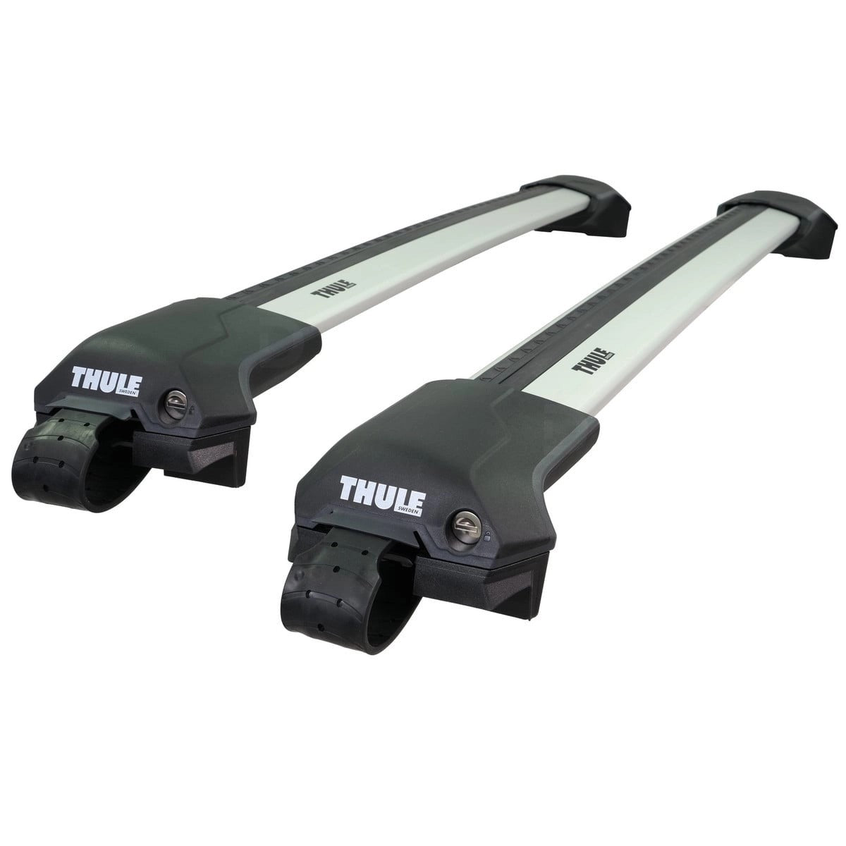 ThuleWingBarEdgeSilverAluminiumRoofBarstofitFordRangerMk.2(DoubleCab)2022-2026(OpenRoofRails)