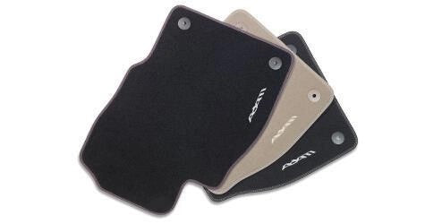 VauxhallADAM-FloorMats-CarpetVelour-BlackwithBlackberryBinding