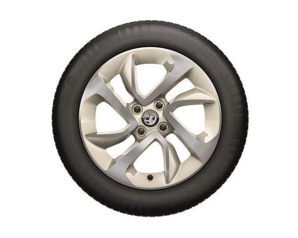 VauxhallADAMAlloyWheel6.5x16"-4Studs-Cream/White-DiamondCut"