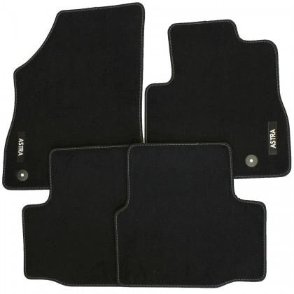 VauxhallAstraKCarpetFootwellMatsTailoredFittedBlackSetof4