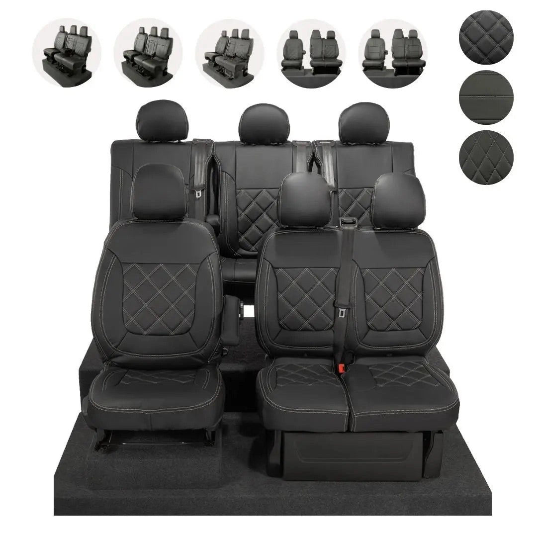 VauxhallVivaroSeatCoversTailoredLeatherette