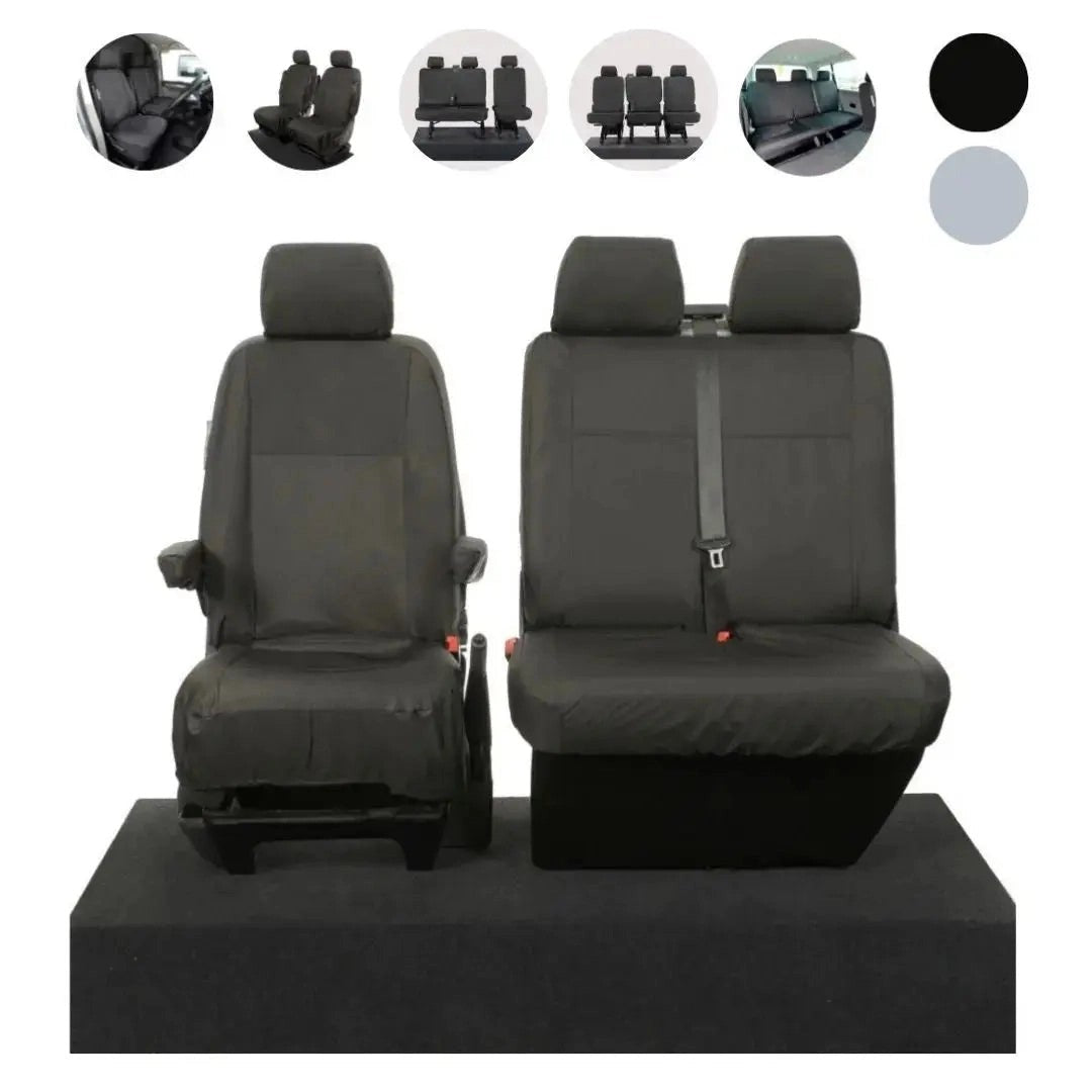 VWT6/T6.1ShuttleSeatCoversCotton-BackedPU2015-2024