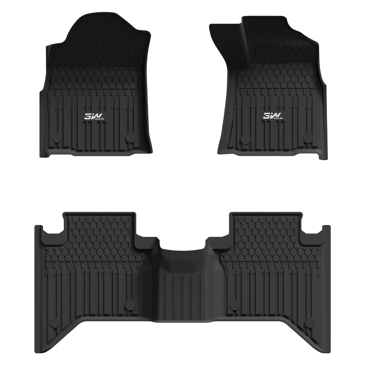 3WAllWeatherCarMatsforToyotaHilux4doorsRHD(NotforManualtransmission)