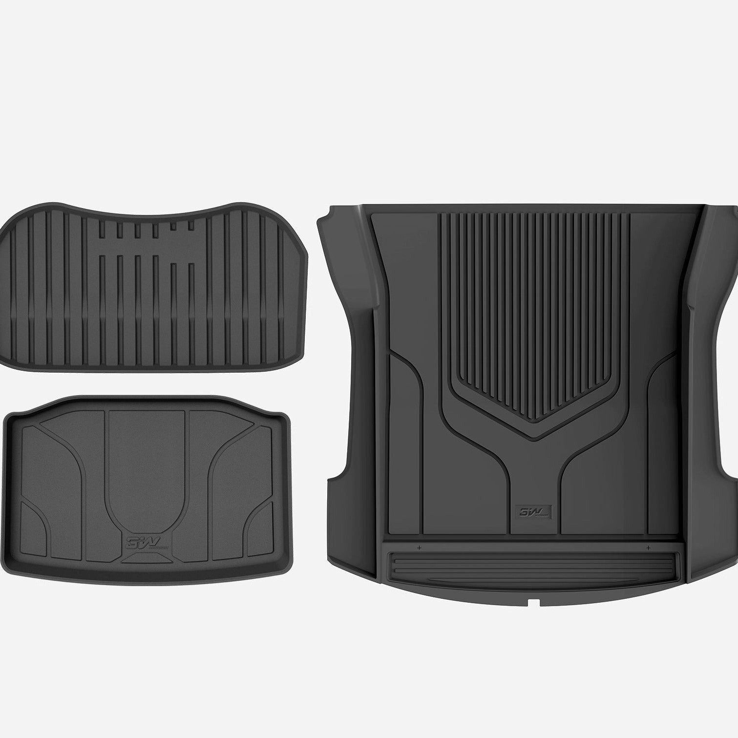 3WCustomAllWeatherFullSetBootLinersandStorageLinerforTeslaModel32021-2023