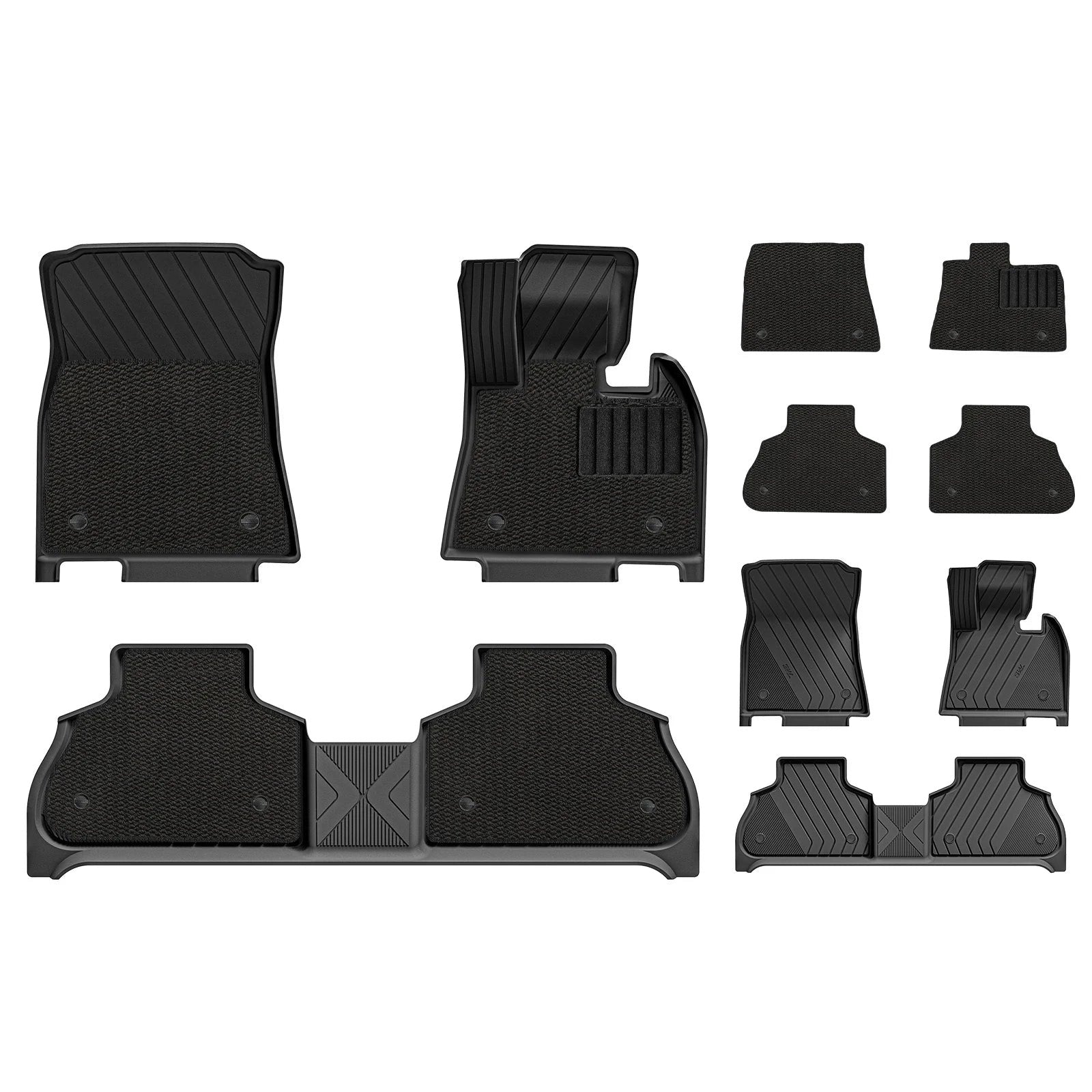 3WDoubleLayerCarMatsforBMWX5G05WithCarpets2019-2026RHD