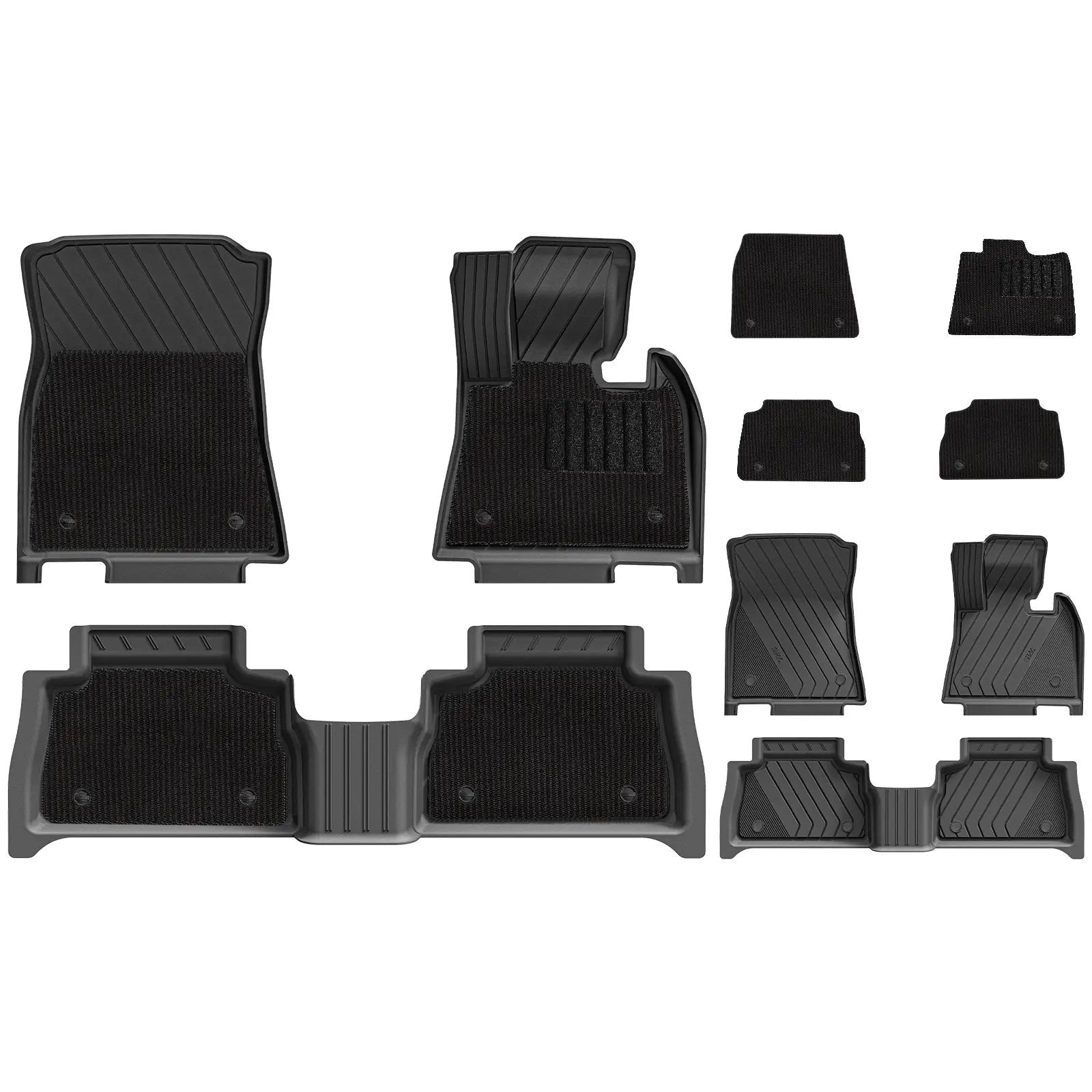 3WDoubleLayerCarMatsForBMWX6G06WithCarpets2019-2026RHD