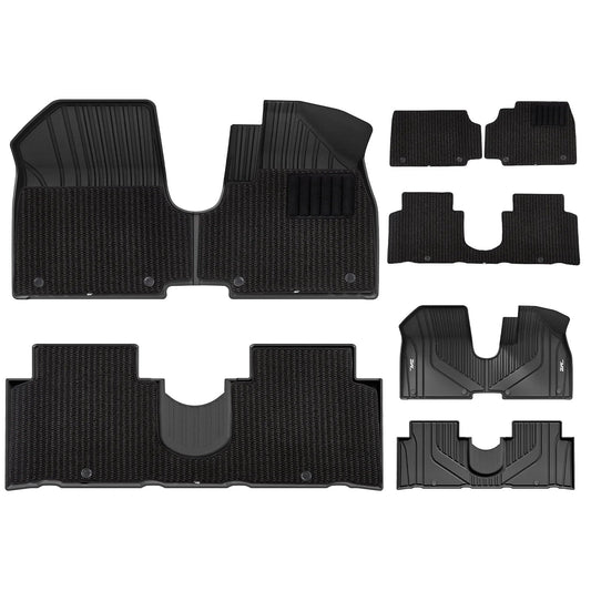 3WDoubleLayerCarMatsforHyundaiIONIQ5WithCarpets2021-2026RHD(Forslidingcenterconsoleonly)