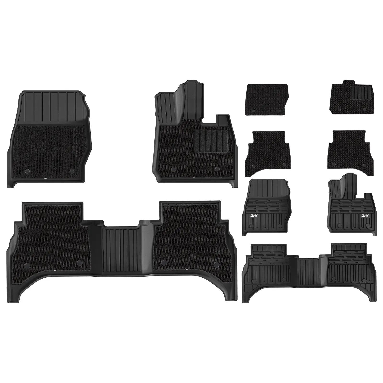 3WDoubleLayerCarMatsforLandRoverNewRangeRoverWithCarpets2022-2025