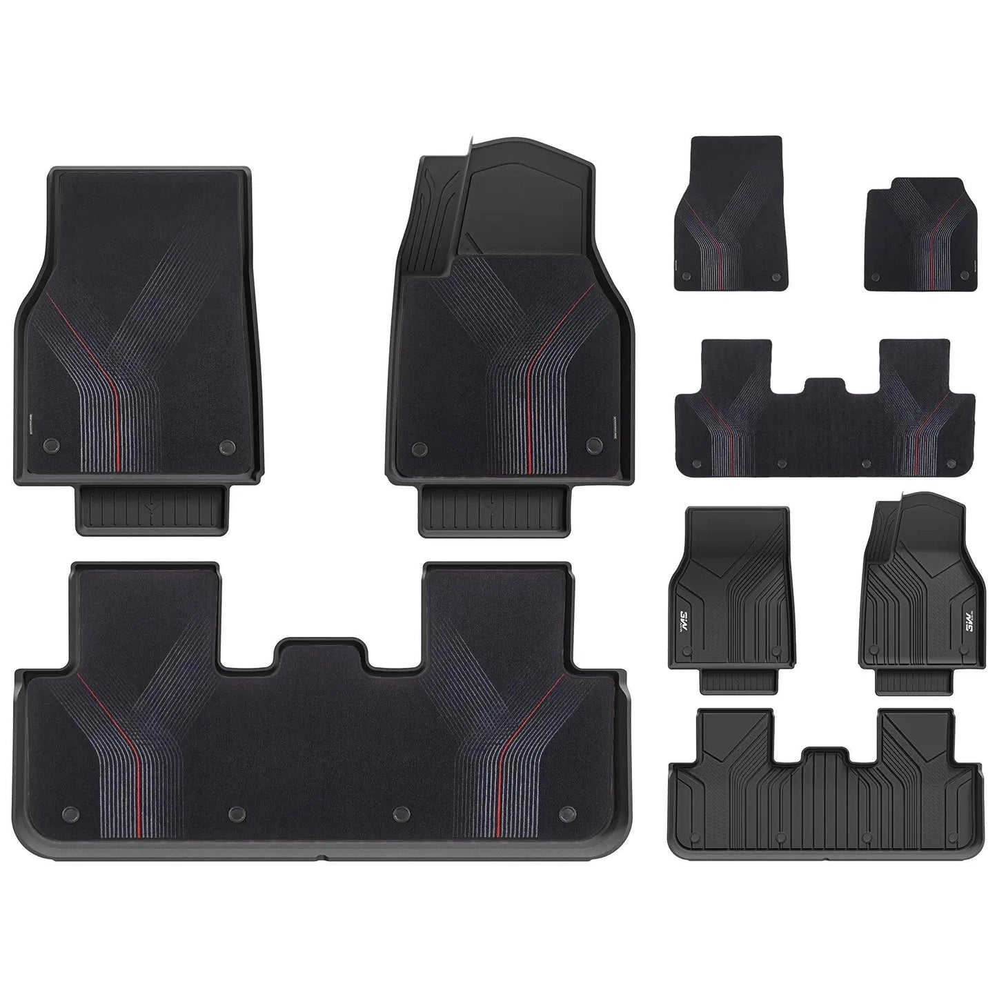 3WDoubleLayerCarMatsForTeslaModelYJuniper/Premium/PerformanceWithCarpets2025-2026RHD