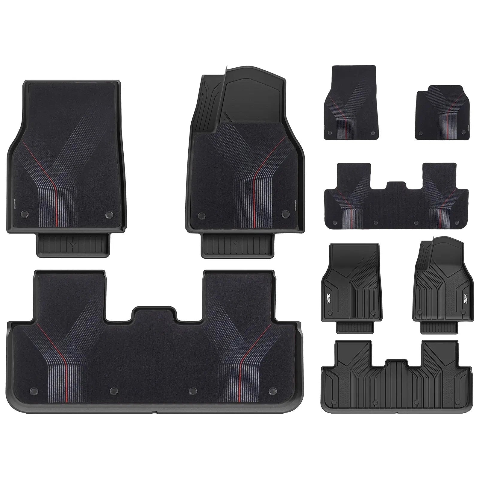 3WDoubleLayerCarMatsForTeslaModelYJuniper/Premium/PerformanceWithCarpets2025-2026RHD