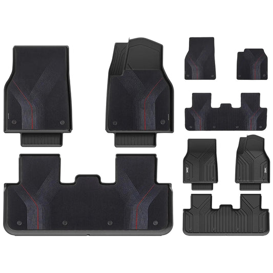 3WDoubleLayerCarMatsForTeslaModelYJuniper/Premium/PerformanceWithCarpets2025-2026RHD