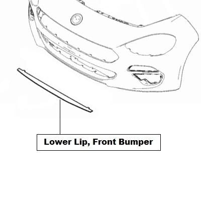 Abarth124Spider(6I)LowerLip,FrontBumper-GunMetal