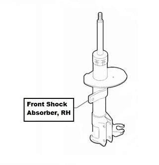 Abarth500(3R)FrontShockAbsorber,RH