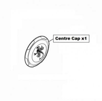 Abarth500CentreCap,AlloyWheel-Black/Grey